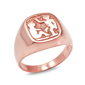 Gemini zodiac  ring in rose gold