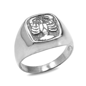 Silver Cancer ring