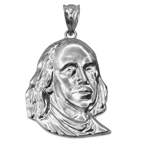 Sterling Silver Benjamin Franklin Pendant (S/M/L)