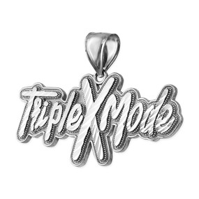 Sterling Silver TRIPLE X MODE Hip-Hop DC Pendant