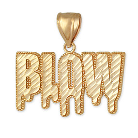 dripping 'blow' pendant