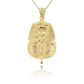 Gold Tutankhamun Pendant Necklace