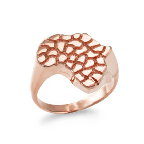 Rose Gold Nugget Africa Ring