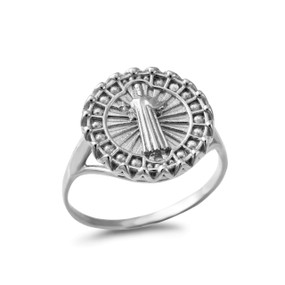 Silver St. Benedict Women's Ring