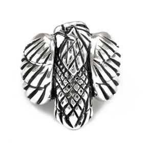 Mens Sterling Silver Eagle Statement Ring