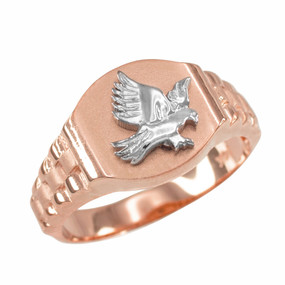 Rose Gold American Eagle Ring