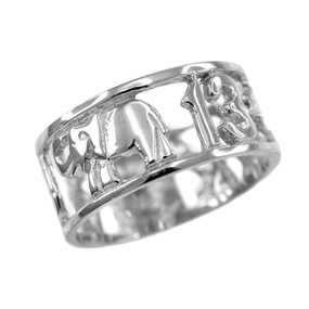 Sterling Silver Lucky 13 Ring