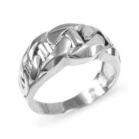 Sterling Silver Mariner Link Chain Ring