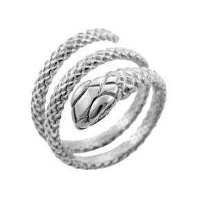 Sterling Silver Rolling Snake Ring