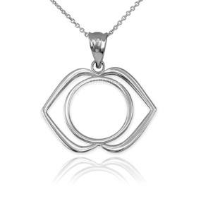 Ajna Chakra silver necklace