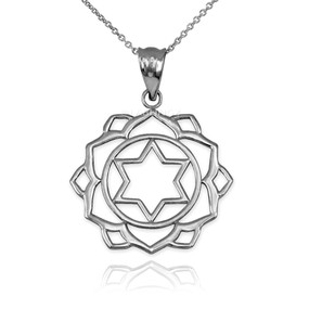Sterling Silver Anahata Love Chakra Yoga Pendant Necklace