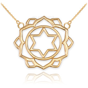 14K Gold Anahata Love Chakra Yoga Necklace