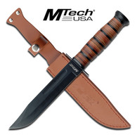 •FIXED BLADES
•12" OVERALL
•6.75" 3.8MM THICK BLADE, 440 STAINLESS STEEL
•BLACK BLADE
•LEATHER CONSTRUCTED HANDLE
•INCLUDES LEATHER SHEATH

