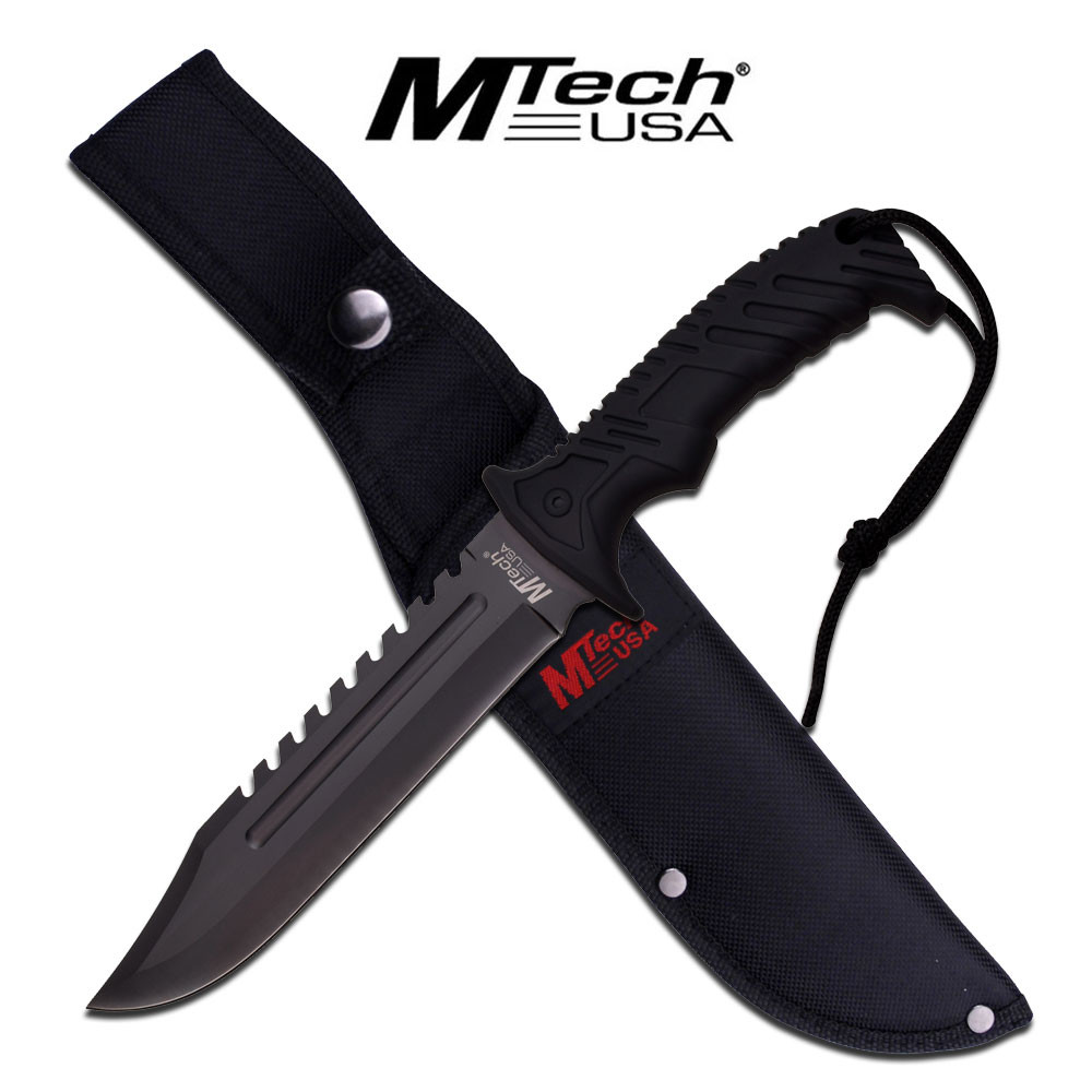 MTECH BLACK FIXED BLADE