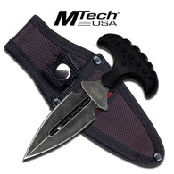MTech USA Black FIXED BLADE KNIFE 5.47" OVERALL