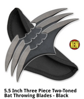  Bat Throwing Knives 3 Piece set with Sheath