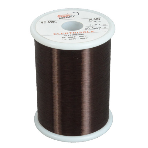 Plain Enamel Magnet Wire, 42 AWG, 1.0 Lbs, Pickup Wire