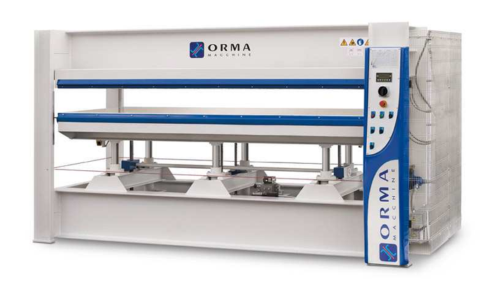 NPC DIGIT 6/110 (120 TON)-HOT HYDRAULIC PRESS DIGIT WITH 1 INTERMEDIATE PLATENS MADE IN ITALY BY ORMA-LAROSA