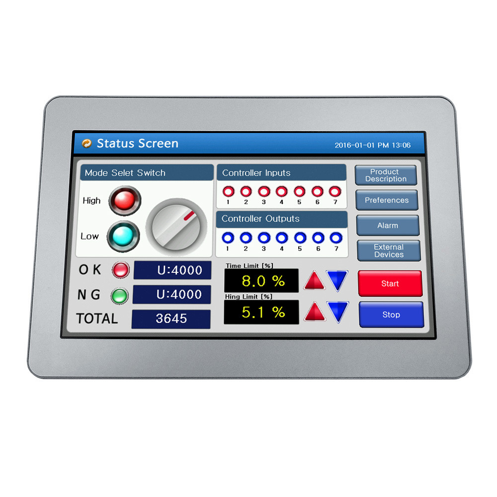 human machine interface hmi 7 water resistant panel pc