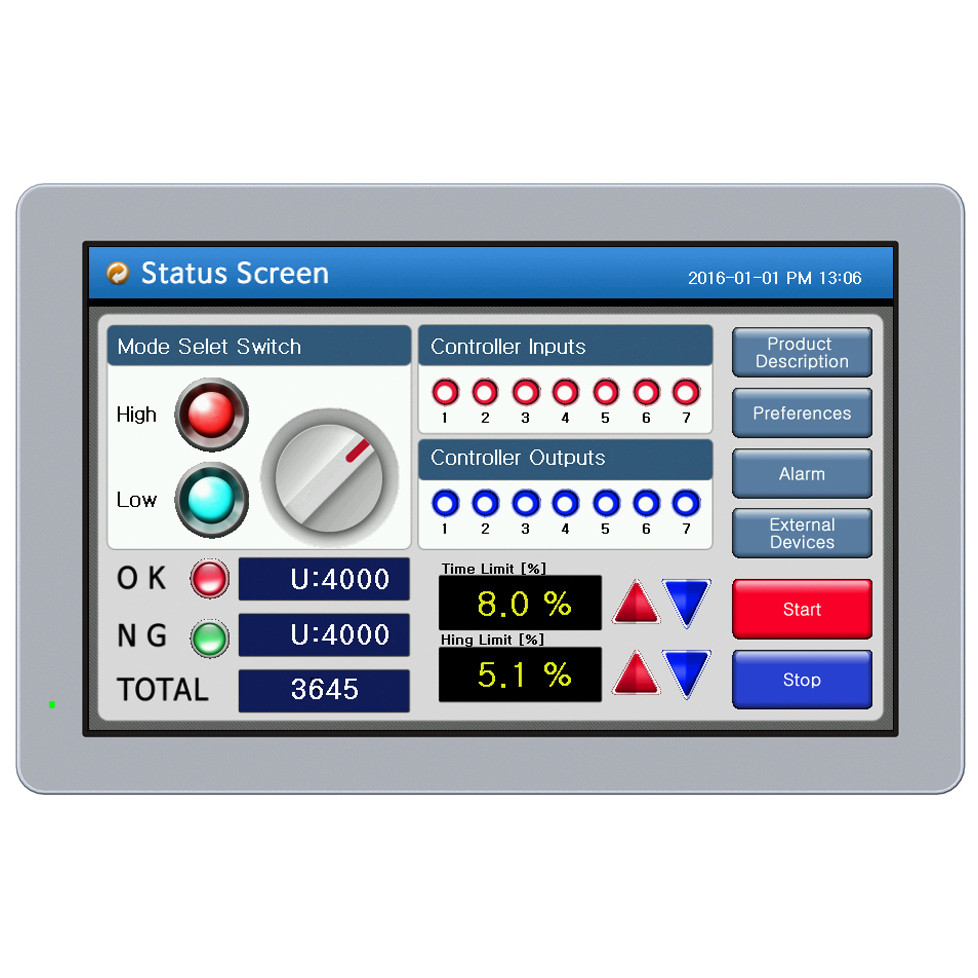 human machine interface hmi 10 2 water resistant panel pc