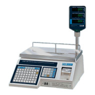 CAS LP-1000NP Thermal Label Printing Scale 30lb /Pole Display Included