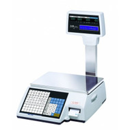 CAS CL5000R-60 lbs Label Printing Scale/ Pole Display Included