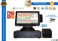 Premium Quick Service Complete POS System With 10.4" Media Customer Display