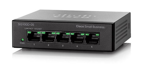 Cisco SG100D-05 5-Port Gigabit Desktop Switch