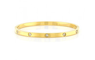 24 Karats Gold dipped dots Bracelet