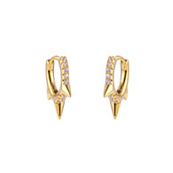 Spikes mini hoops huggies