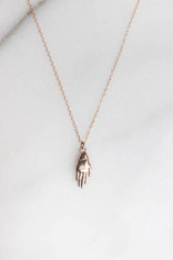 Hand Bronze Necklace