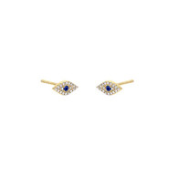 Evil Eye White Circonia Studs Earrings