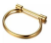 Gold Plated Screw Bracelet