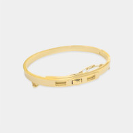 Gold plated Buckle Bangle