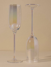 Champagne Iridescent Flute Glass set of 6