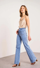 Agnes Braided Flare Jeans