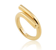 Alma gold plated twisted ring