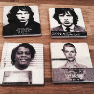 Tile Celebrity Mugshot Coasters
