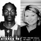 Snoop Dogg & Martha Stewart Mugshot Coaster.