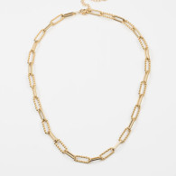 Aspen Gold plated chain link necklace  