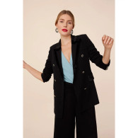 Alfonsine Crepe Jewel buttons jacket blazer 
