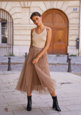 Parisian Tulle taupe skirt