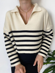 Hey Sailor cropped sweater Sold out