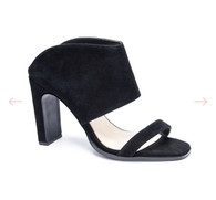 Lena black premium suede sandals shoes