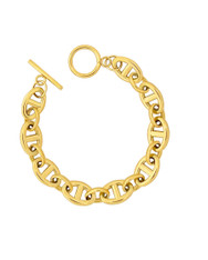 Mariner chain link Gold plated bracelet 