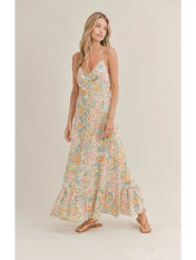 Summer flora maxi dress