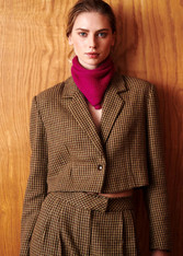 FRNCH tweed crop blazer