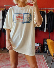Sardine tin cotton t-shirt