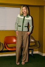 Caramel pleated pants