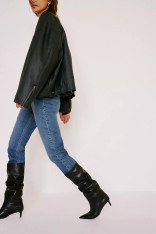 Free People leather tall boots 
